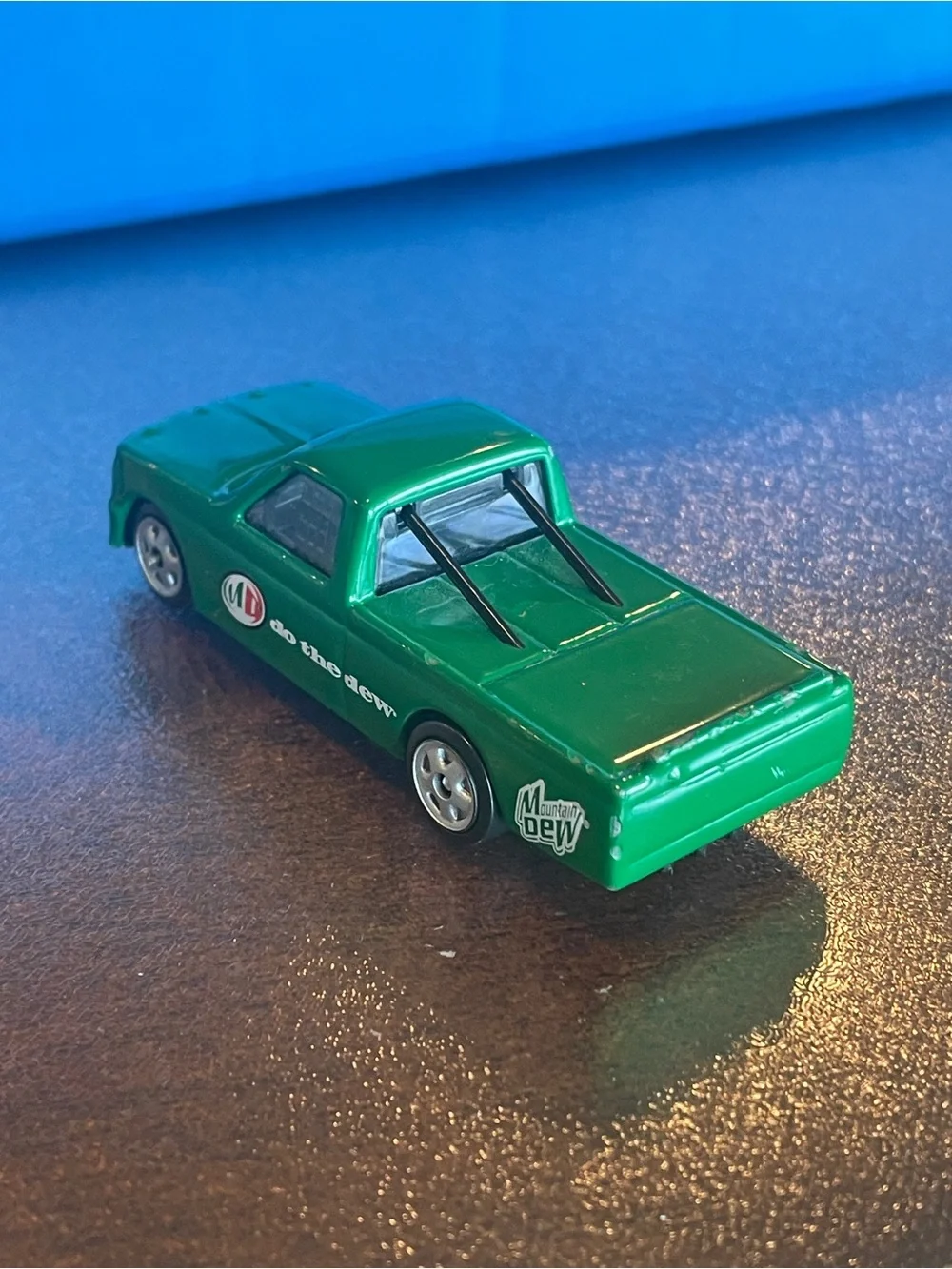 Rare Mountain Dew, Golden Wheel Diecast Truck 1:64